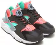 cheap femmes nike air huarache uk vert-noir- orange,wmns air huarache pas cher taille 40